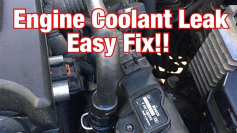 chevy cruze antifreeze leak|Chevy Cruze Coolant Leak Symptoms and Repair Explained